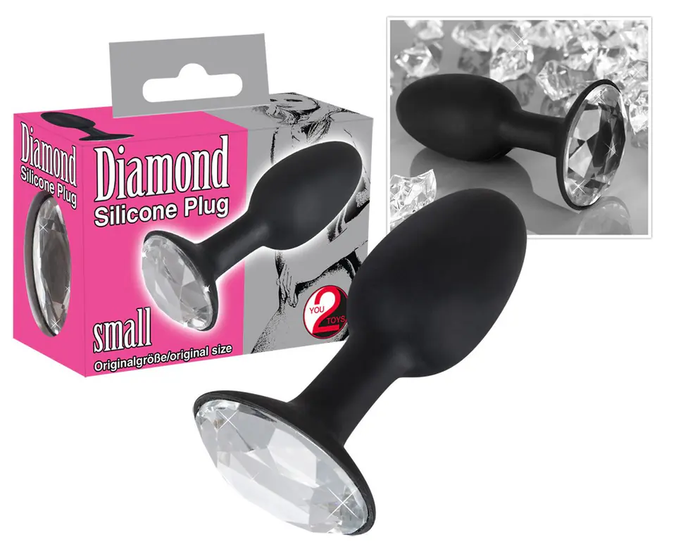 ⁨Korek analny silikonowy Diamond 8,5 cm⁩ w sklepie Wasserman.eu