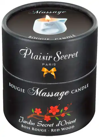 ⁨Świeca do masażu Sekwoja 80 ml Plaisir Secret⁩ w sklepie Wasserman.eu