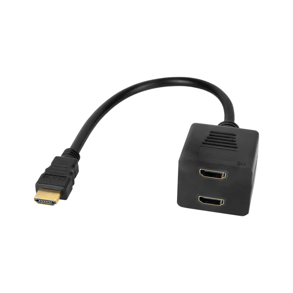 ⁨Adapter HDMI plug - 2x HDMI socket 20 cm⁩ at Wasserman.eu