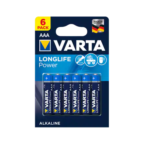 ⁨Alkaline battery VARTA LR03 LONGLIFE 6pcs./bl.⁩ at Wasserman.eu