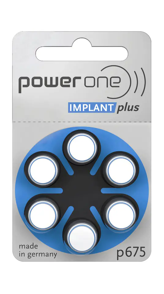 ⁨BATERIA DO AP. SŁUCH. IMPLANT PLUS POWER ONE VARTA 675 6szt./bl⁩ w sklepie Wasserman.eu