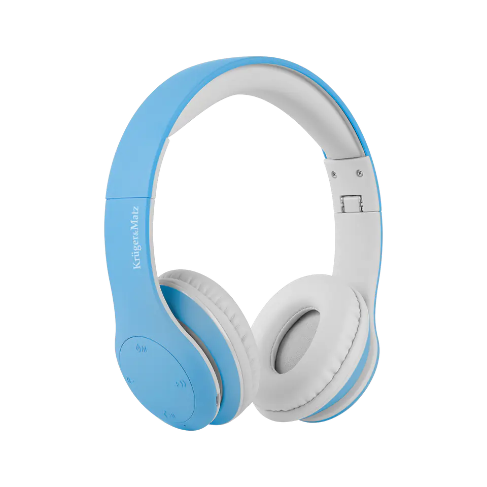 ⁨Kruger&Matz wireless on-ear headphones for children model Street Kids, blue⁩ at Wasserman.eu