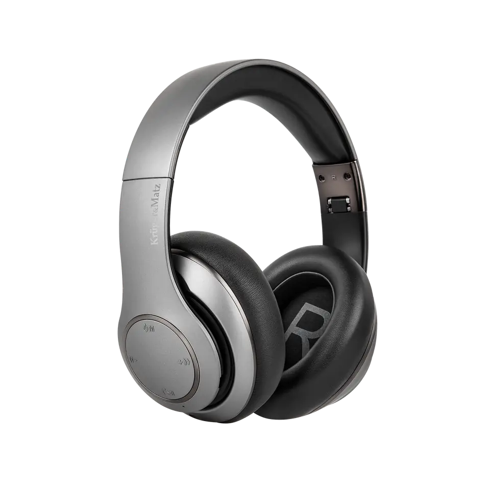 ⁨Kruger & Matz wireless over-ear headphones model Street 3 Wireless, graphite color⁩ at Wasserman.eu