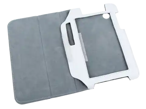 ⁨KOM0430 White Case for Samsung Galaxy Tab P3100 (natural leather)⁩ at Wasserman.eu