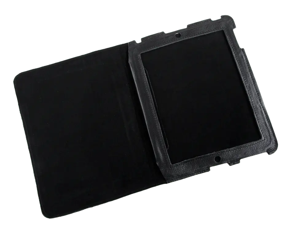 ⁨KOM0447 Case for Apple iPad 2 black leather⁩ at Wasserman.eu