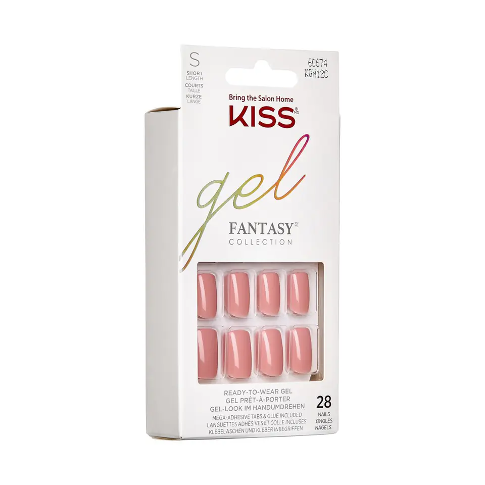 ⁨KISS Sztuczne Paznokcie Gel Fantasy - Ribbons (rozmiar S) 1op.(28szt)⁩ w sklepie Wasserman.eu