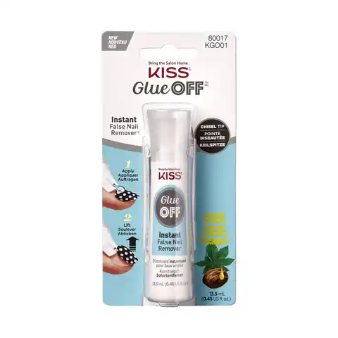 ⁨KISS Zmywacz do usuwania sztucznych paznokci Glue Off False Nail Remover 13.5ml⁩ w sklepie Wasserman.eu