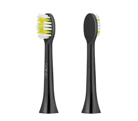 ⁨TSA8016 Teesa Sonic Black soft toothbrush heads set⁩ at Wasserman.eu