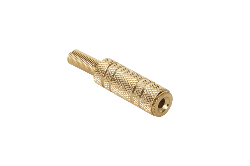 ⁨Jack socket 3.5mm st. cable gold⁩ at Wasserman.eu