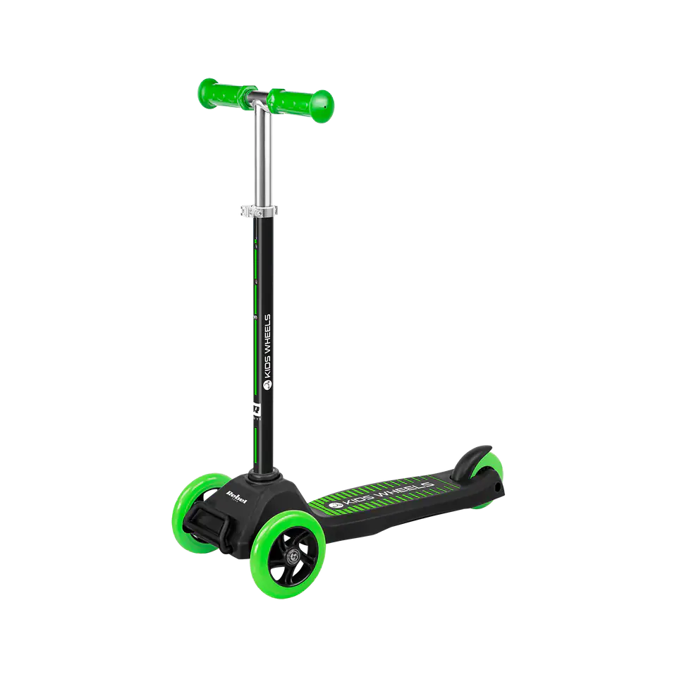 ⁨Hulajnoga trójkołowa REBEL KIDS WHEELS GREEN⁩ w sklepie Wasserman.eu