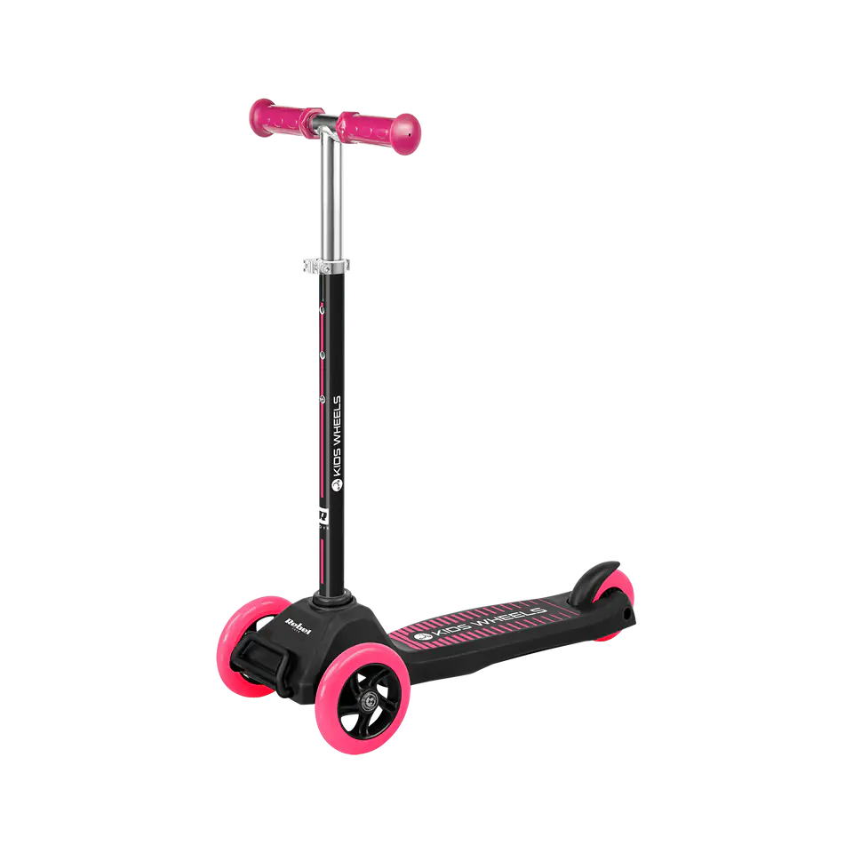 ⁨Hulajnoga trójkołowa REBEL KIDS WHEELS PINK⁩ w sklepie Wasserman.eu