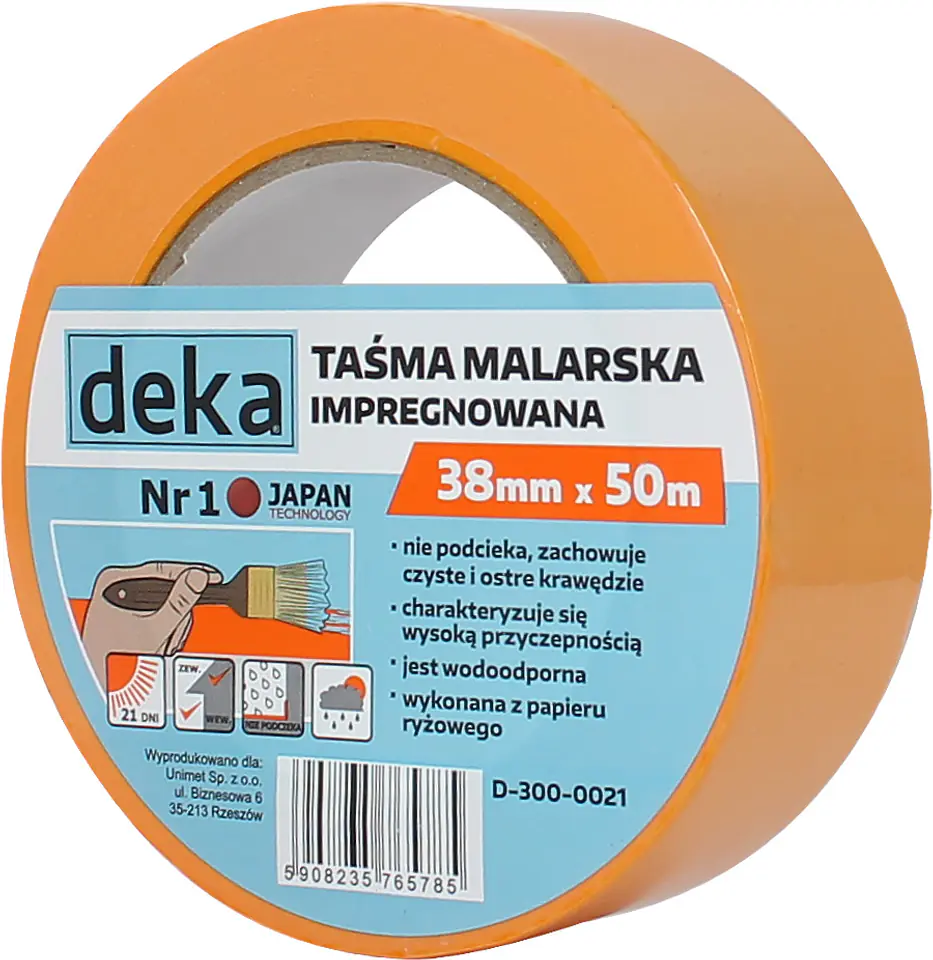 ⁨TAŚMA RYŻOWA MALARSKA IMPREGNOWANA 38MM*50M⁩ w sklepie Wasserman.eu