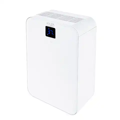 ⁨Adler Thermo-electric Dehumidifier AD 7860 Power 150 W Suitable for rooms up to 30 m3 Water tank capacity 1 L White⁩ at Wasserman.eu