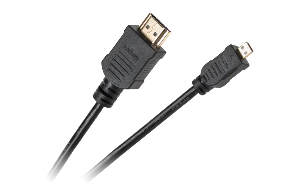 Kabel wtyk HDMI typ A - wtyk mikro HDMI typ D w sklepie Wasserman.eu