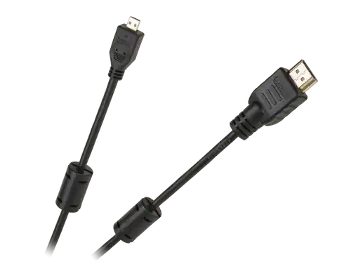 ⁨Kabel  wtyk HDMI typ A -  wtyk mikro HDMI typ D Cabletech economic⁩ w sklepie Wasserman.eu
