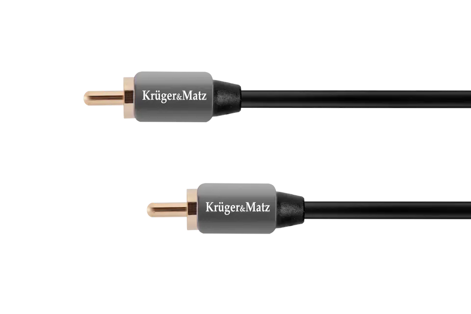 ⁨Kabel 1RCA-1RCA 1.8m Kruger&Matz⁩ w sklepie Wasserman.eu