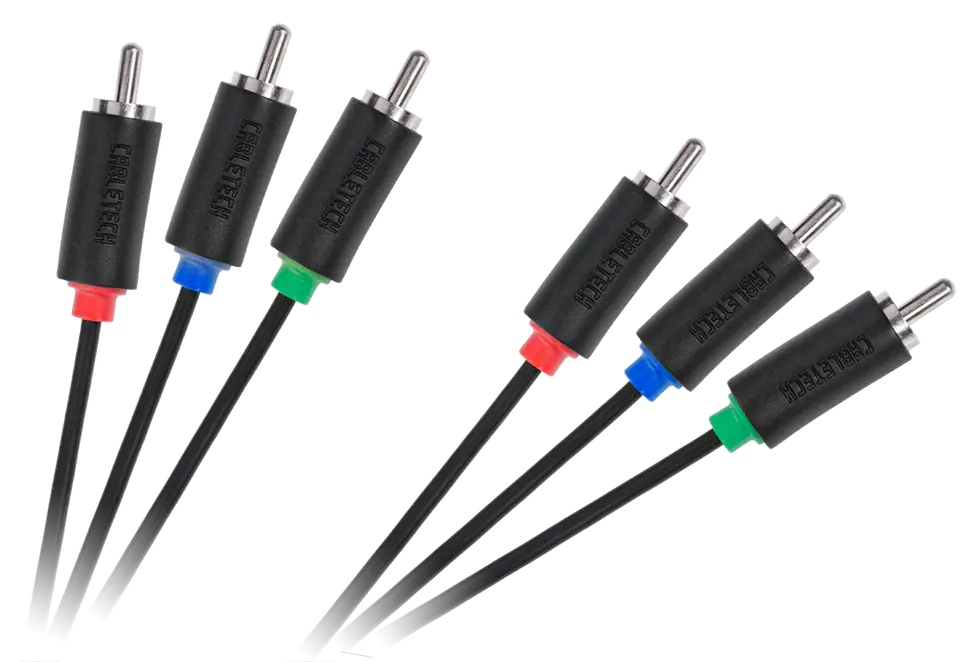 ⁨KPO3955-1.8 Cable 3RCA-3RCA Component 1.8m Cabletech standard⁩ at Wasserman.eu