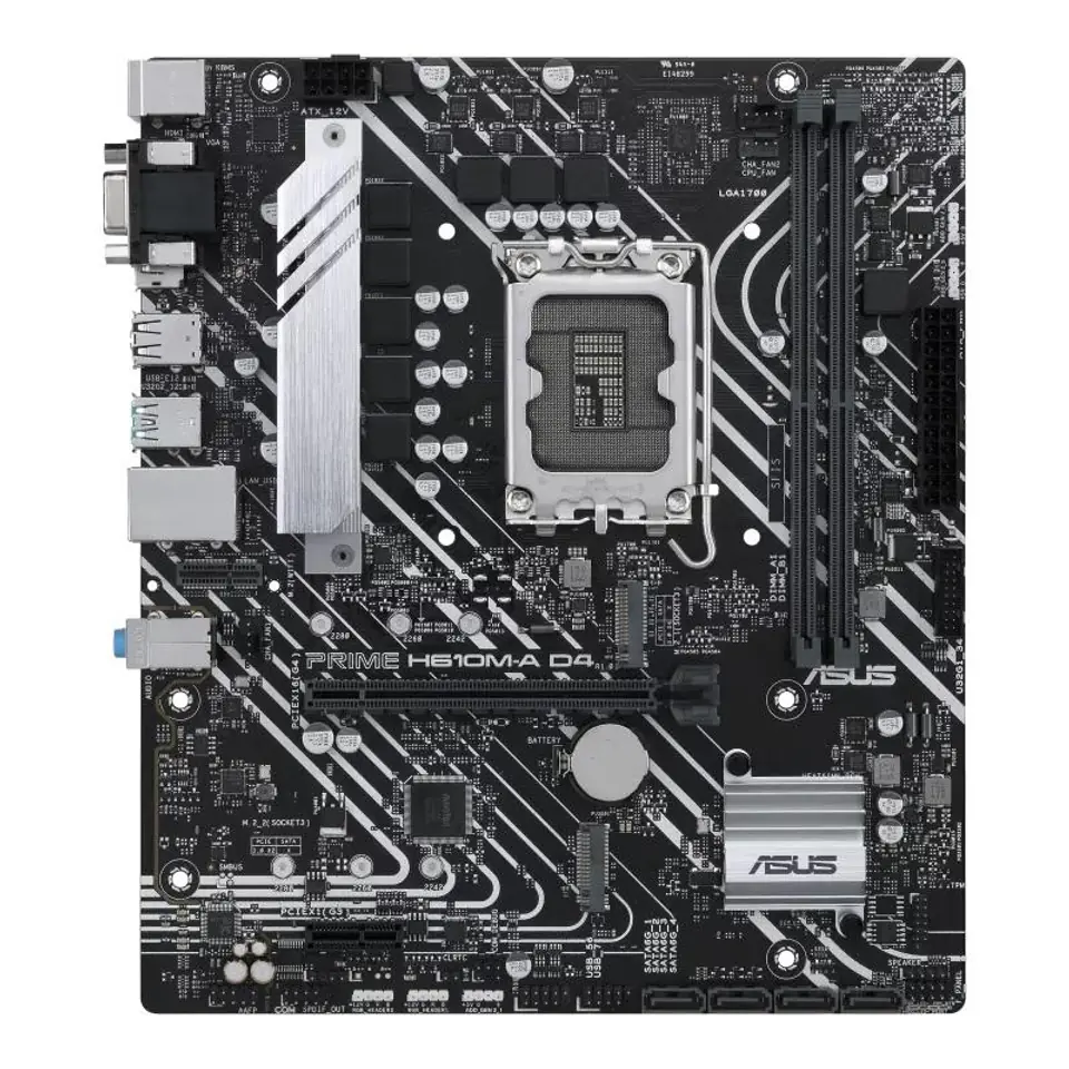 ⁨ASUS PRIME H610M-A D4-CSM Intel H610 LGA 1700 micro ATX⁩ at Wasserman.eu