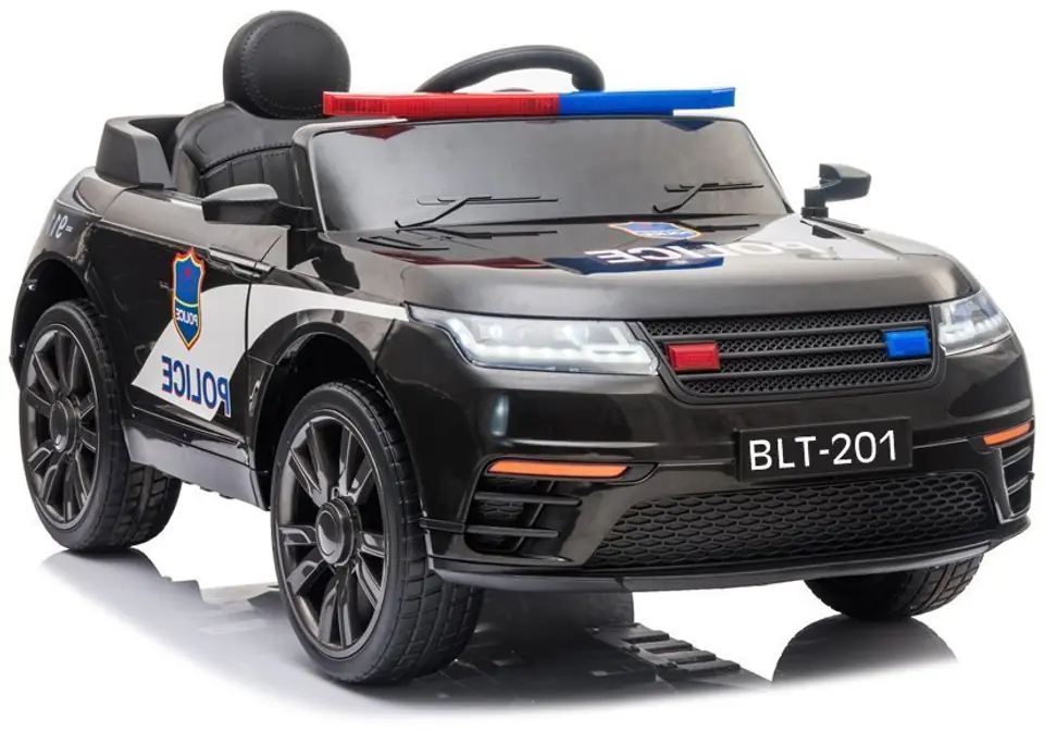 ⁨Pojazd na Akumulator BLT-201 Policja Czarny⁩ w sklepie Wasserman.eu