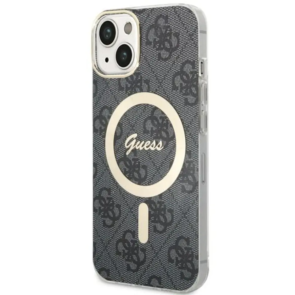 ⁨Guess GUHMP14MH4STK iPhone 14 Plus / 15 Plus 6.7" czarny/black hardcase 4G MagSafe⁩ w sklepie Wasserman.eu