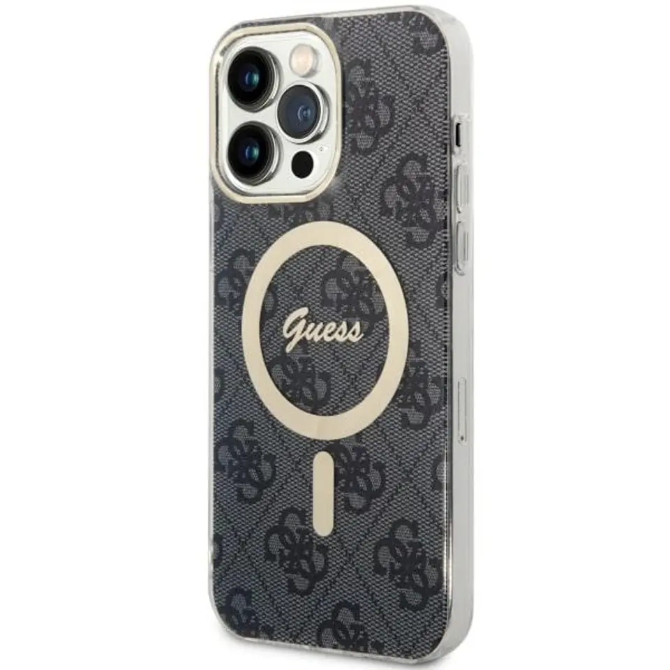 ⁨Guess GUHMP14XH4STK iPhone 14 Pro Max 6.7" czarny/black hardcase 4G MagSafe⁩ w sklepie Wasserman.eu