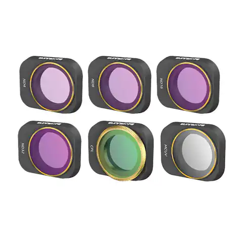 ⁨Set of 6 Sunnylife UV+CPL+ND 4/8/16/32 Filters for DJI Mini 3 Pro (MM3-FI419)⁩ at Wasserman.eu