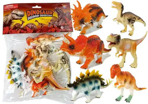 ⁨Zestaw Figurki Dinozaurów 10 cm 6 sztuk⁩ w sklepie Wasserman.eu