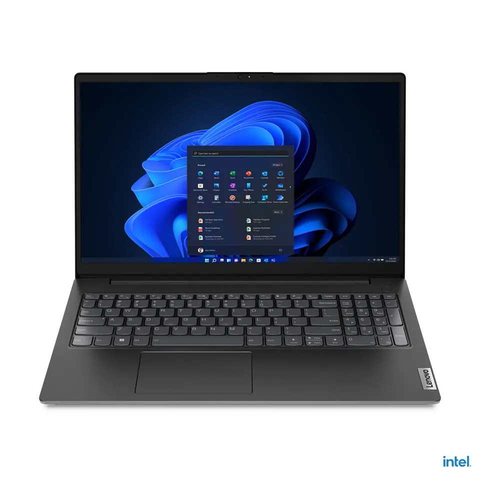 ⁨Lenovo V V15 Intel® Core™ i5 i5-1235U Laptop 39.6 cm (15.6") Full HD 8 GB DDR4-SDRAM 256 GB SSD Wi-Fi 5 (802.11ac) Windows 11 Pro Black⁩ at Wasserman.eu