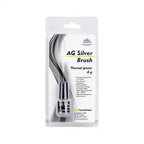 ⁨Pasta termoprzewodząca Silver Brush 4g AG AGT-124⁩ w sklepie Wasserman.eu