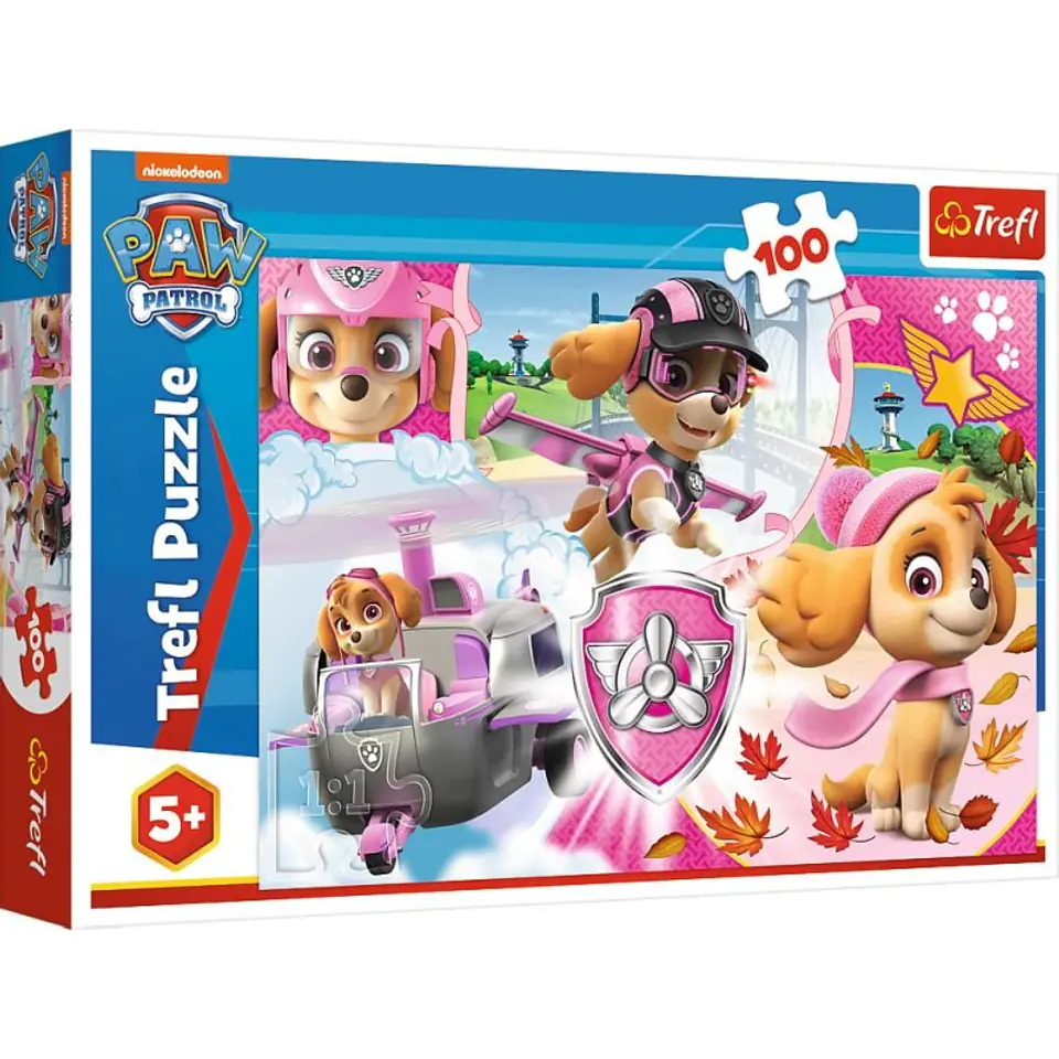 ⁨Puzzle 100 pcs - Paw patrol, Skye in action⁩ at Wasserman.eu