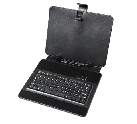 ⁨Pokrowiec uniwersalny do tabletów 9.7 cala z klawiatura mini USB⁩ w sklepie Wasserman.eu