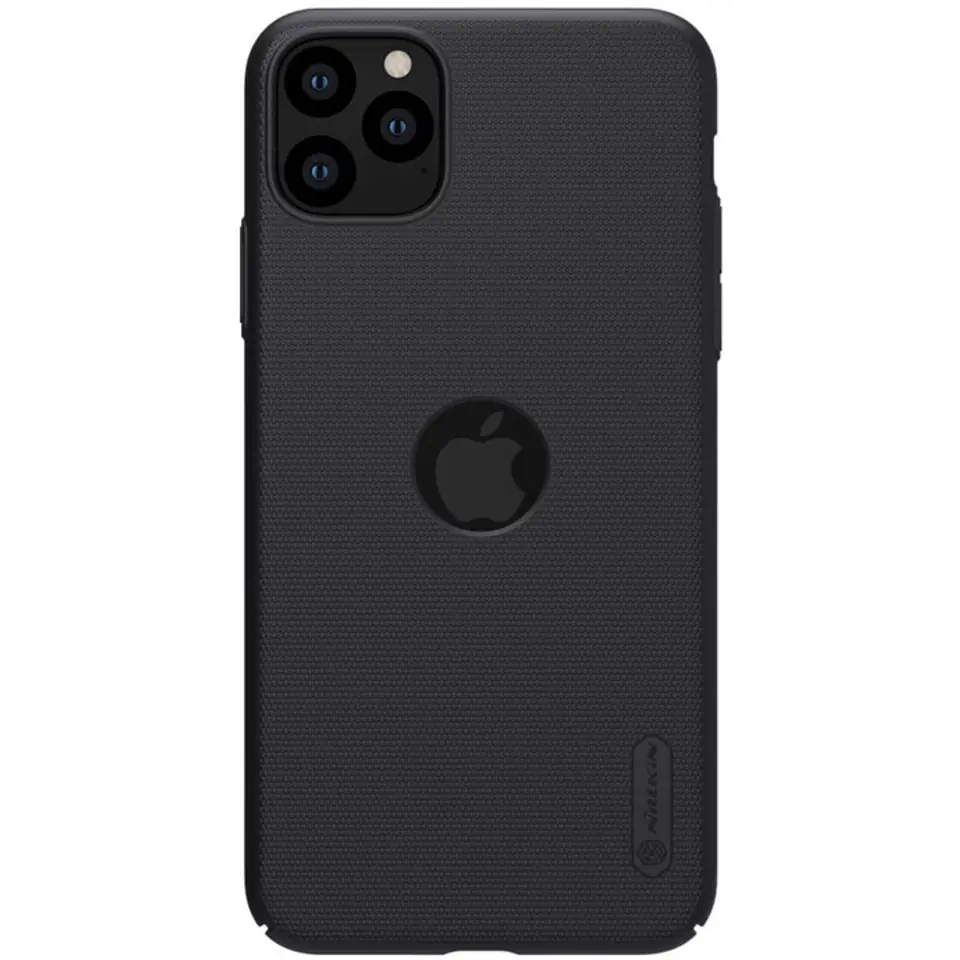 ⁨Etui Super Frosted Shield iPhone 11 Pro Max (z logo) (Black)⁩ w sklepie Wasserman.eu