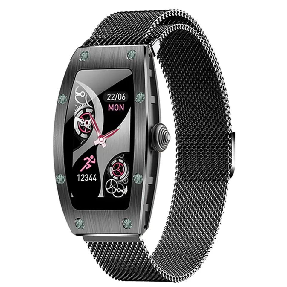 Kumi K18 Svarovski smartwatch black at Wasserman.eu