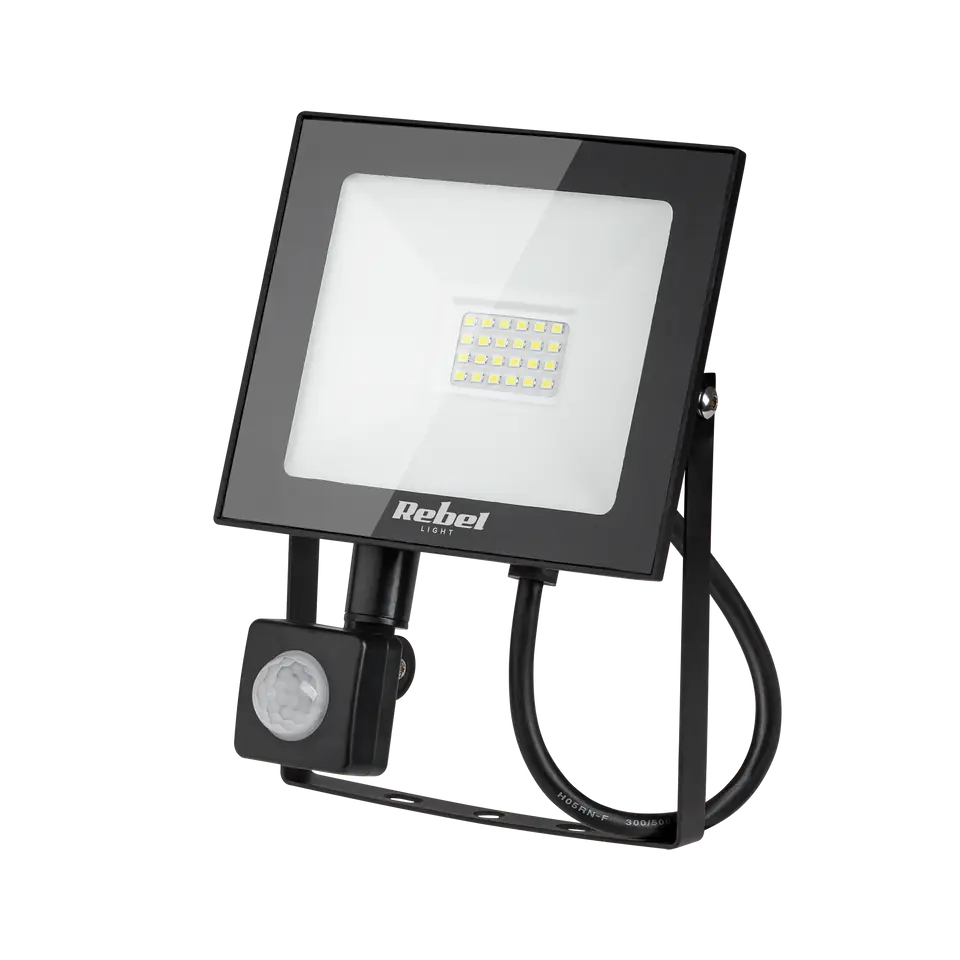 Reflektor LED Rebel 20W (24x2835 SMD), 3000K, z sensorem zmierzchu, 230V w sklepie Wasserman.eu