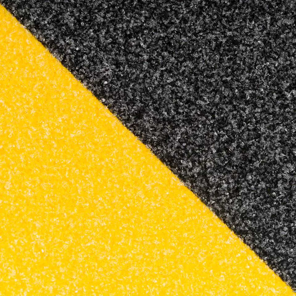 ⁨REBEL anti-slip tape (0.75 mm x 50 mm x 5 m) black-yellow⁩ at Wasserman.eu
