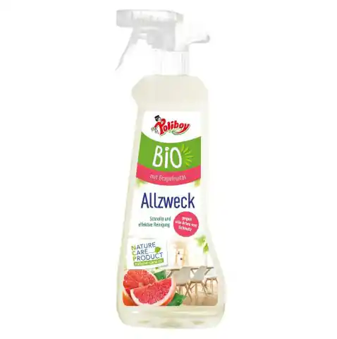 ⁨POLIBOY BIO Spray do czyszczenia różnych powierzchni grejpfrutowy 500ml⁩ w sklepie Wasserman.eu