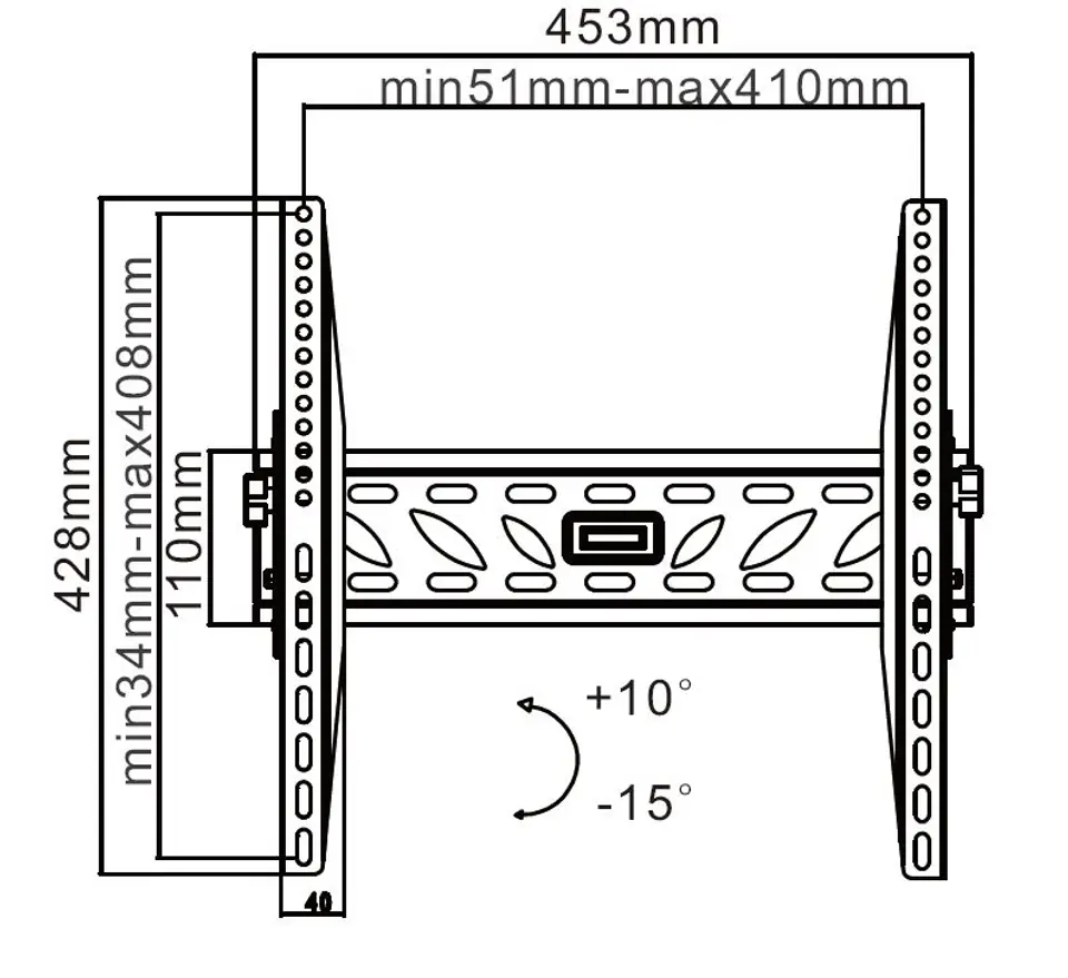 ⁨UCH0120 Basic Wall Mount 32-55 inch black LCD/PDP LP09⁩ at Wasserman.eu