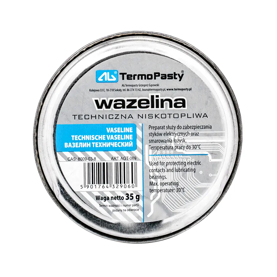 ⁨Wazelina techniczna 35g AG AGT-069⁩ w sklepie Wasserman.eu