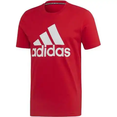 ⁨Koszulka adidas MH BOS Tee M (kolor Czerwony, rozmiar M)⁩ w sklepie Wasserman.eu