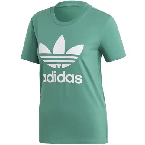 ⁨Koszulka adidas Trefoil Tee W (kolor Zielony, rozmiar 34)⁩ w sklepie Wasserman.eu
