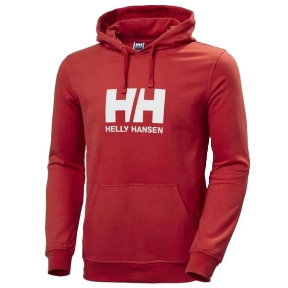 ⁨Bluza Helly Hansen Logo Hoodie M 33977- (kolor Czerwony, rozmiar L)⁩ w sklepie Wasserman.eu