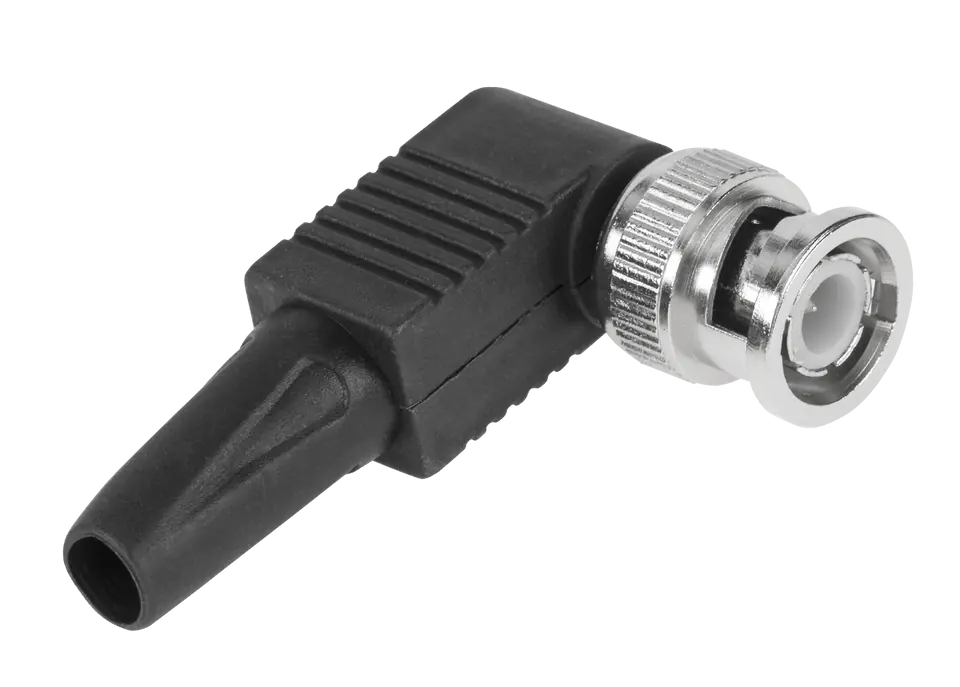 ⁨Angled BNC plug with bend⁩ at Wasserman.eu