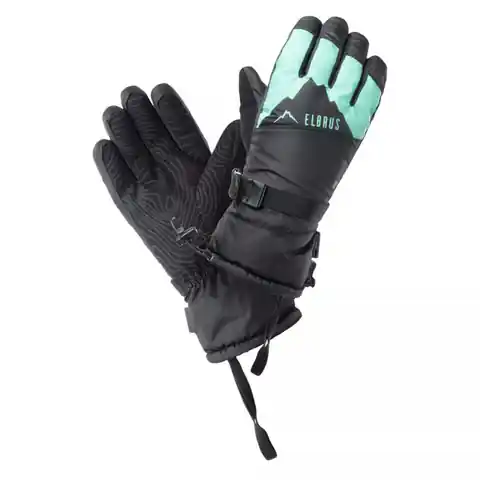 ⁨Rękawice narciarskie Elbrus Maiko M (kolor Czarny. Zielony, rozmiar S/M)⁩ w sklepie Wasserman.eu