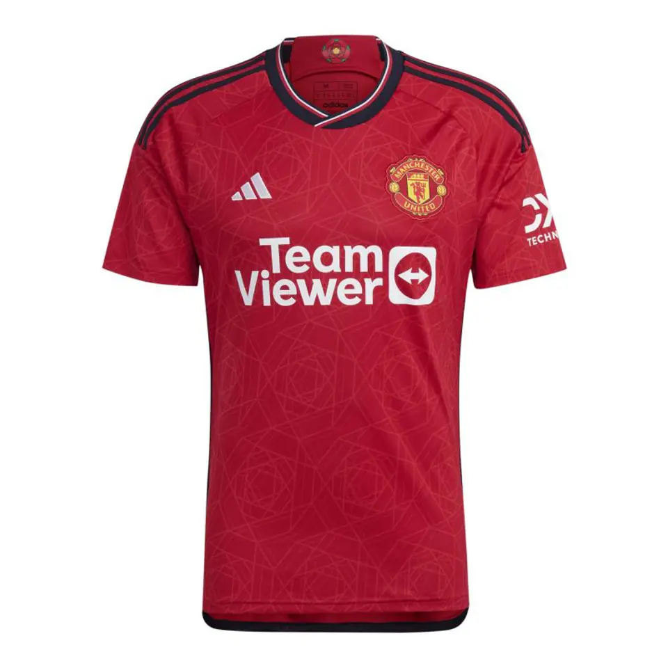 ⁨Koszulka adidas Manchester United Home M (kolor Czerwony, rozmiar L (183cm))⁩ w sklepie Wasserman.eu