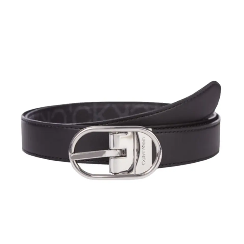 ⁨Pasek Calvin Klein Rev Round Buckle W K60 (kolor Czarny)⁩ w sklepie Wasserman.eu