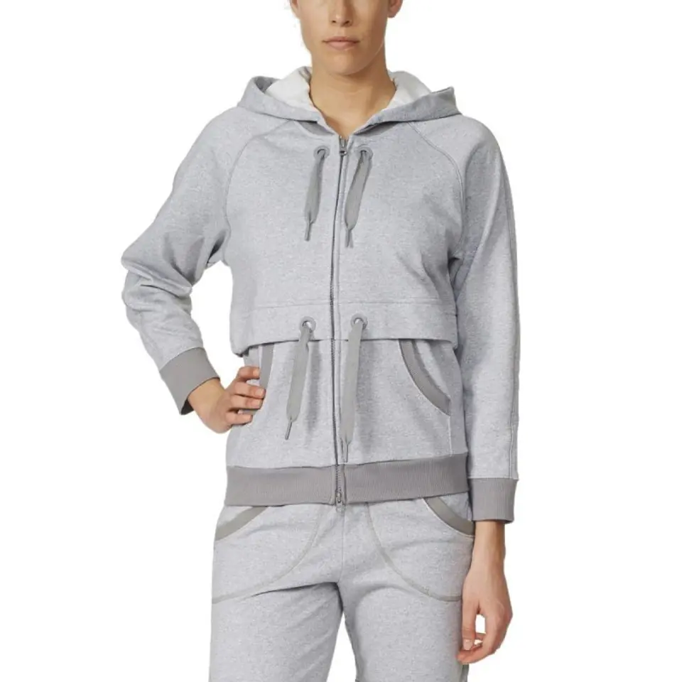 ⁨Bluza adidas Stella Mccartney Ess Hoodie W (kolor Szary/Srebrny, rozmiar XS)⁩ w sklepie Wasserman.eu