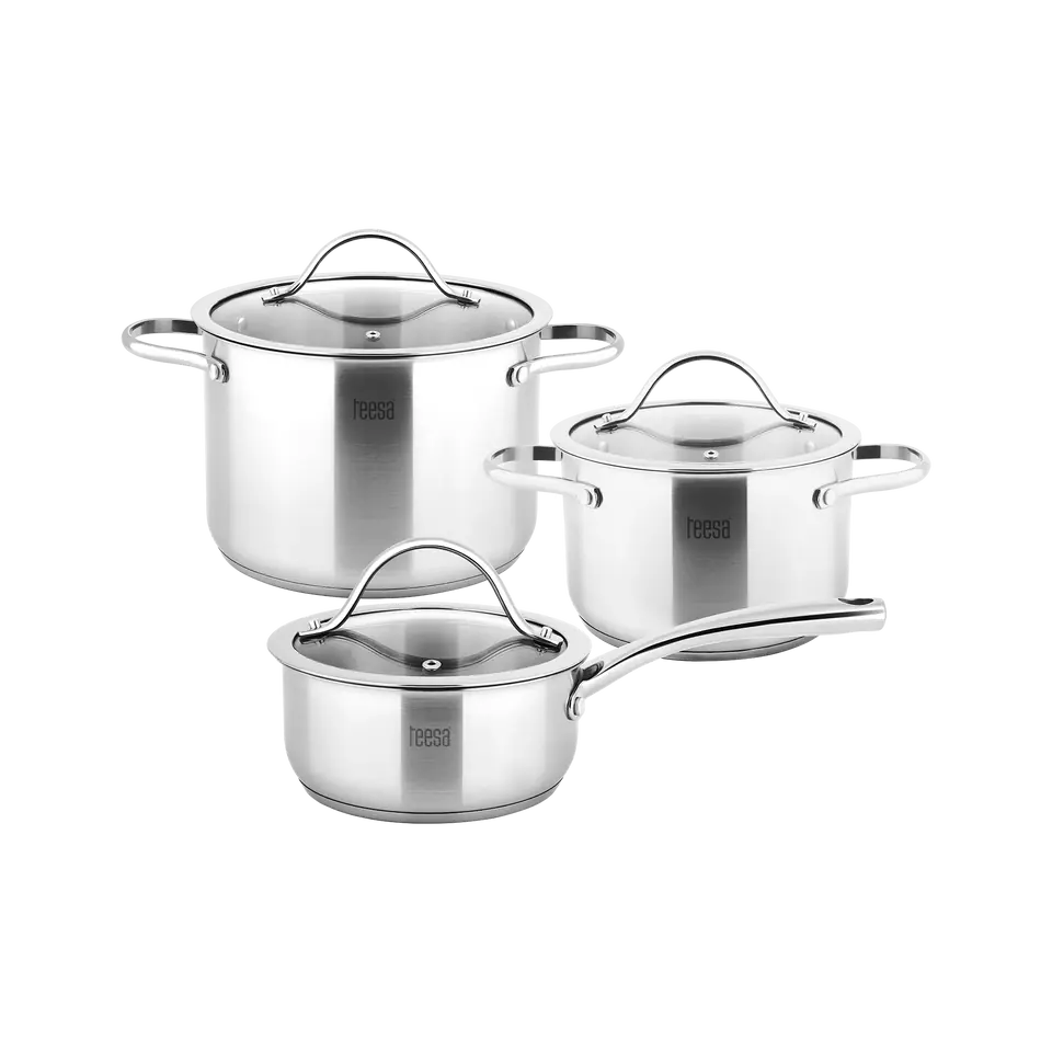 ⁨Set of pots 6 elements TEESA COOK EXPERT MASTER⁩ at Wasserman.eu