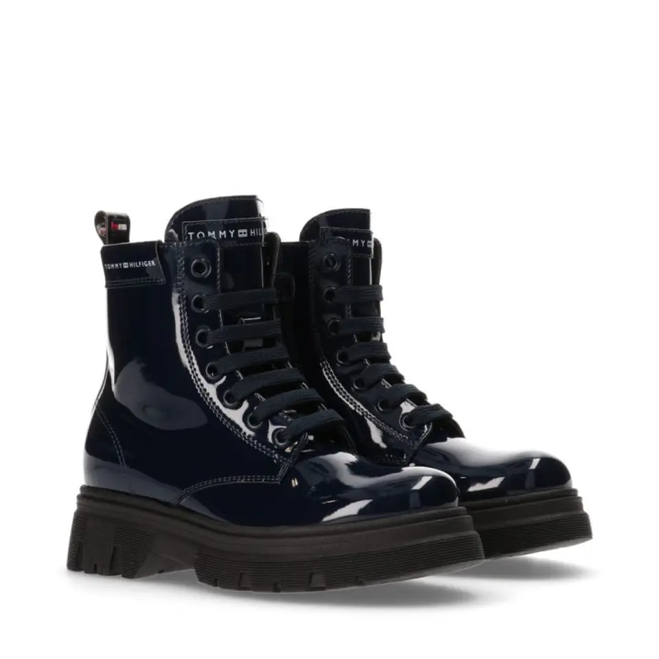 ⁨Botki Tommy Hilfiger Lace Up Bootie Blue W T4A5 (kolor Czarny, rozmiar 36)⁩ w sklepie Wasserman.eu