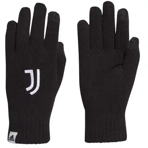 ⁨Rękawiczki adidas Juventus M (kolor Czarny, rozmiar S)⁩ w sklepie Wasserman.eu