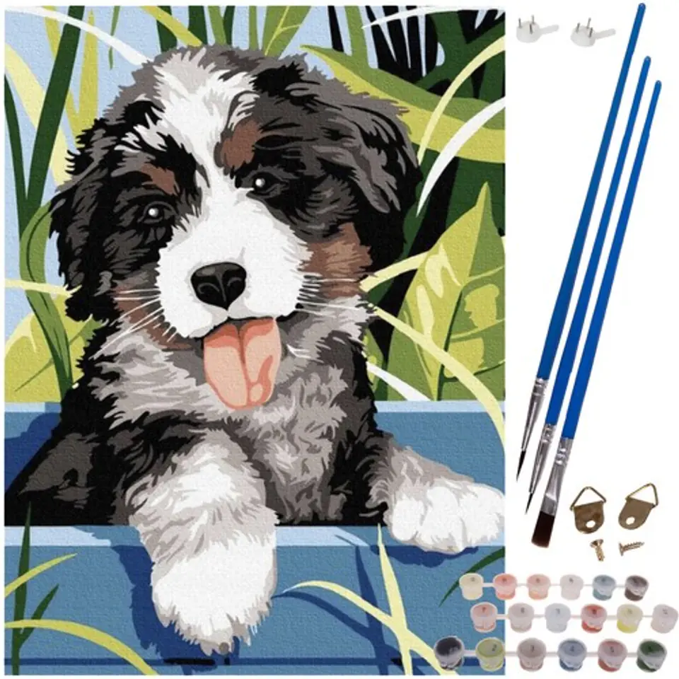⁨Malowanie po numerach 40x30cm- pies Maaleo 22780⁩ w sklepie Wasserman.eu